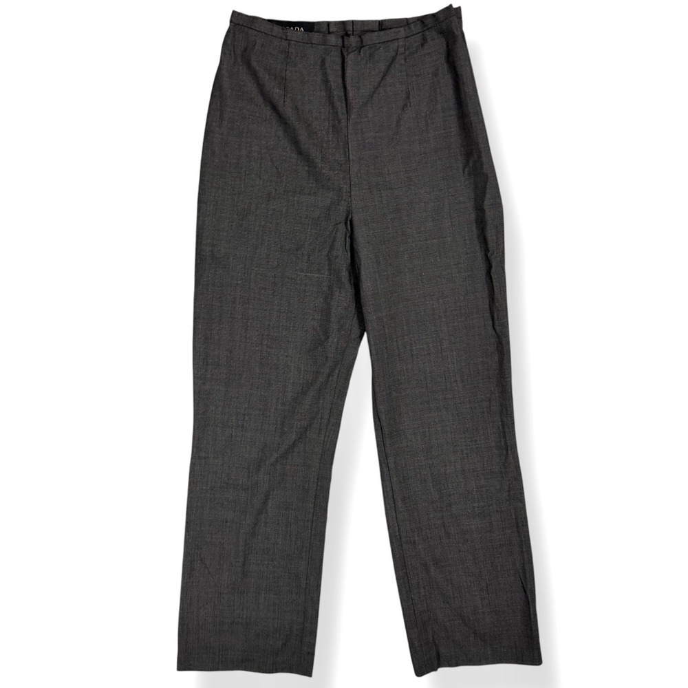 Escada Silk Wool Trousers EU 40 Size 27‎ High Rise Straight Crop Dress Pants